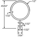 Strybuc .500 Black Bulb Weatherstrip 63-288B